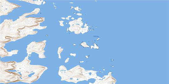 Home Island Topographic map 025A01 at 1:50,000 Scale
