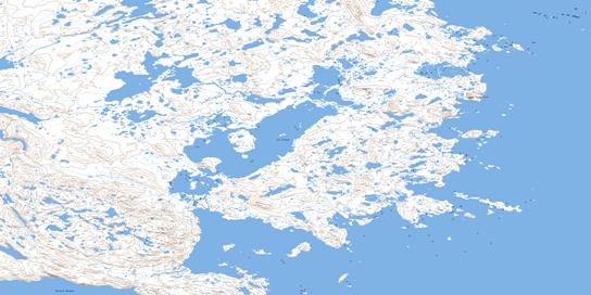 Kyak Bay Topo Map 025C04 at 1:50,000 scale - National Topographic System of Canada (NTS) - Toporama map
