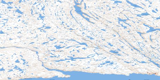 Kangirsuk Topo Map 025D01 at 1:50,000 scale - National Topographic System of Canada (NTS) - Toporama map