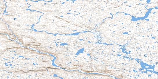 Lac Qamanialuk Topo Map 025D05 at 1:50,000 scale - National Topographic System of Canada (NTS) - Toporama map