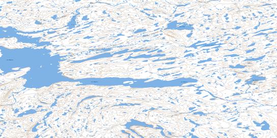Roberts Lake Topo Map 025D08 at 1:50,000 scale - National Topographic System of Canada (NTS) - Toporama map