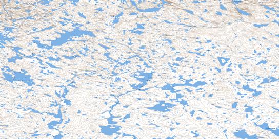 Lac Buet Topographic map 025D14 at 1:50,000 Scale