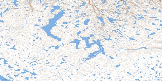 Lac Latourette Topographic map 025D15 at 1:50,000 Scale