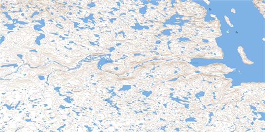 Lac Brochin Topo Map 025D16 at 1:50,000 scale - National Topographic System of Canada (NTS) - Toporama map