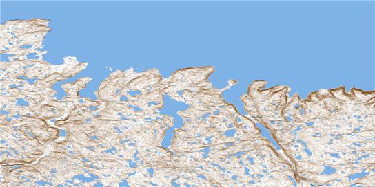 Pointe Upirngivik Topographic map 025E03 at 1:50,000 Scale