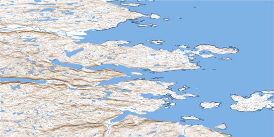 Whitley Bay Topo Map 025E05 at 1:50,000 scale - National Topographic System of Canada (NTS) - Toporama map