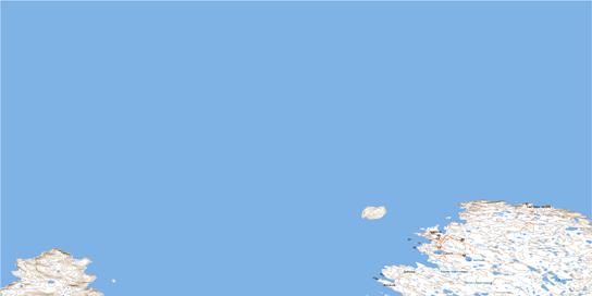 Quaqtaq Topo Map 025F04 at 1:50,000 scale - National Topographic System of Canada (NTS) - Toporama map