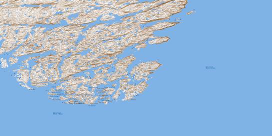 Resolution Harbour Topo Map 025H07 at 1:50,000 scale - National Topographic System of Canada (NTS) - Toporama map