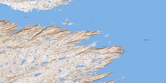 Cape Warwick Topo Map 025H10 at 1:50,000 scale - National Topographic System of Canada (NTS) - Toporama map