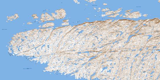 No Title Topo Map 025H11 at 1:50,000 scale - National Topographic System of Canada (NTS) - Toporama map