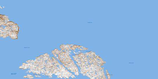 Lower Savage Islands Topographic map 025H13 at 1:50,000 Scale