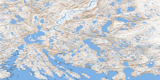 Lake Harbour Topo Map 025K13 at 1:50,000 scale - National Topographic System of Canada (NTS) - Toporama map