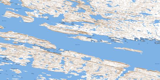 Fisher Harbour Topo Map 025L15 at 1:50,000 scale - National Topographic System of Canada (NTS) - Toporama map