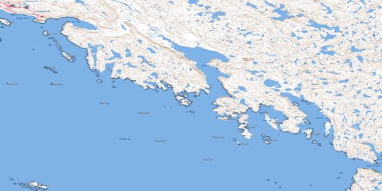 Burton Bay Topo Map 025N09 at 1:50,000 scale - National Topographic System of Canada (NTS) - Toporama map