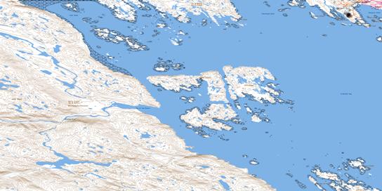 Hill Island Topo Map 025N10 at 1:50,000 scale - National Topographic System of Canada (NTS) - Toporama map