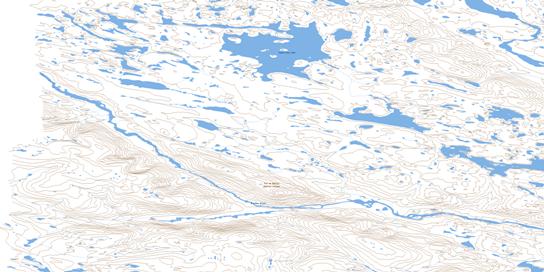 Kynersley Lake Topo Map 025N11 at 1:50,000 scale - National Topographic System of Canada (NTS) - Toporama map