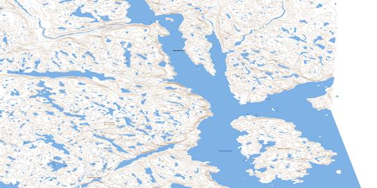 Cornelia Channel Topo Map 025O12 at 1:50,000 scale - National Topographic System of Canada (NTS) - Toporama map