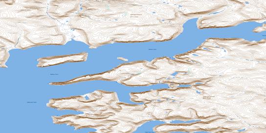 Kumlien Fiord Topographic map 026H07 at 1:50,000 Scale