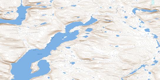 Ujuktuk Fiord Topographic map 026H08 at 1:50,000 Scale