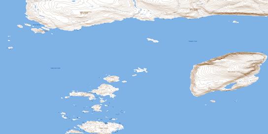 Kekertukdjuak Island Topographic map 026H13 at 1:50,000 Scale
