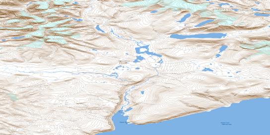 Kingnait Harbour Topo Map 026I03 at 1:50,000 scale - National Topographic System of Canada (NTS) - Toporama map