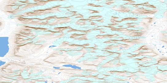 Overlord Peak Topographic map 026I06 at 1:50,000 Scale