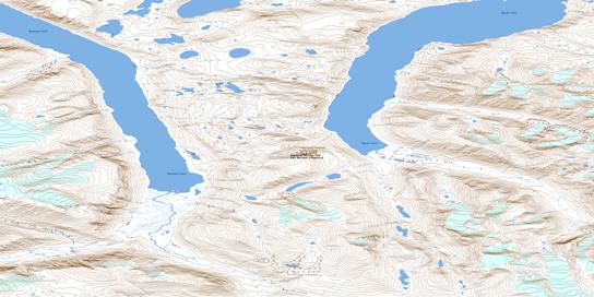 Quajon Fiord Topographic map 026P11 at 1:50,000 Scale