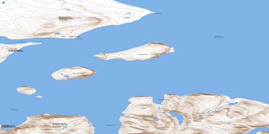 Idjuniving Island Topo Map 026P15 at 1:50,000 scale - National Topographic System of Canada (NTS) - Toporama map