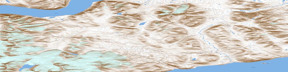 Down Fall Island Topo Map 027F07 at 1:50,000 scale - National Topographic System of Canada (NTS) - Toporama map