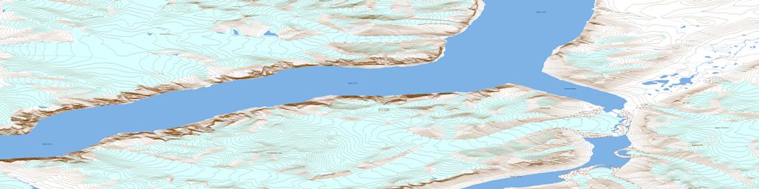 Natsiaq Peak Topographic map 027F13 at 1:50,000 Scale