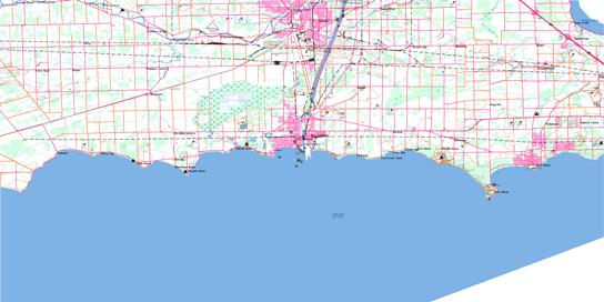 Welland Topographic map 030L14 at 1:50,000 Scale