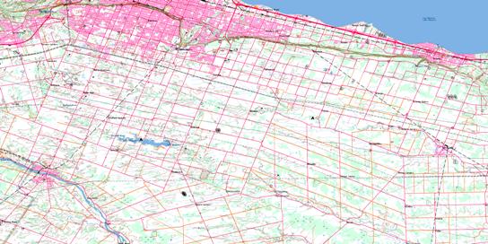 Hamilton-Grimsby Topo Map 030M04 at 1:50,000 scale - National Topographic System of Canada (NTS) - Toporama map