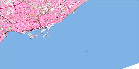 Toronto Topo Map 030M11 at 1:50,000 scale - National Topographic System of Canada (NTS) - Toporama map