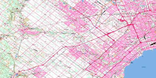 Brampton Topo Map 030M12 at 1:50,000 scale - National Topographic System of Canada (NTS) - Toporama map