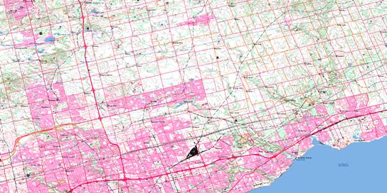 Markham Topo Map 030M14 at 1:50,000 scale - National Topographic System of Canada (NTS) - Toporama map