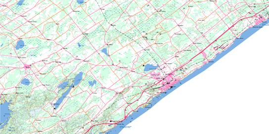 Brockville Topo Map 031B12 at 1:50,000 scale - National Topographic System of Canada (NTS) - Toporama map