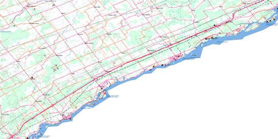 Morrisburg Topo Map 031B14 at 1:50,000 scale - National Topographic System of Canada (NTS) - Toporama map
