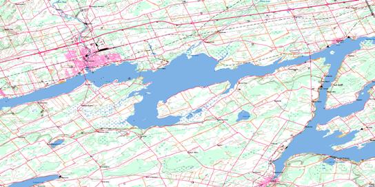 Belleville Topo Map 031C03 at 1:50,000 scale - National Topographic System of Canada (NTS) - Toporama map