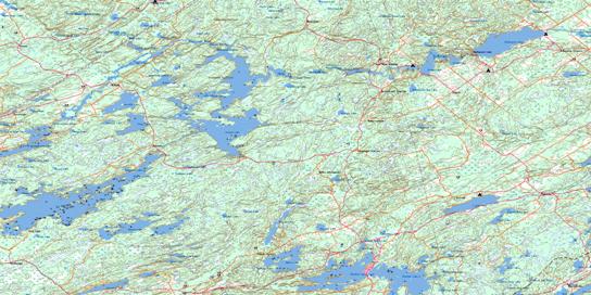Sharbot Lake Topo Map 031C15 at 1:50,000 scale - National Topographic System of Canada (NTS) - Toporama map