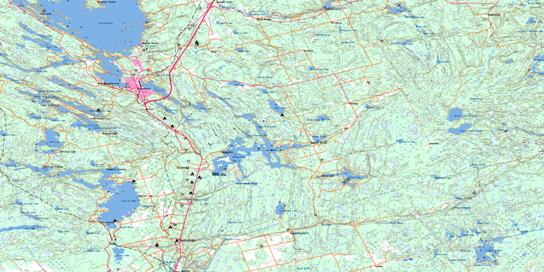 Gravenhurst Topo Map 031D14 at 1:50,000 scale - National Topographic System of Canada (NTS) - Toporama map