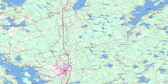 Bracebridge Topo Map 031E03 at 1:50,000 scale - National Topographic System of Canada (NTS) - Toporama map