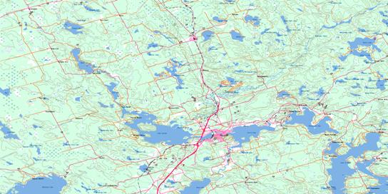 Huntsville Topo Map 031E06 at 1:50,000 scale - National Topographic System of Canada (NTS) - Toporama map