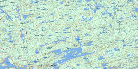 Kawagama Lake Topographic map 031E07 at 1:50,000 Scale