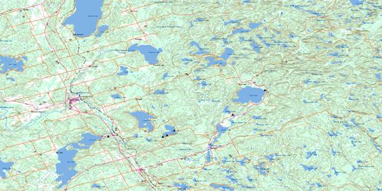 Burk's Falls Topographic map 031E11 at 1:50,000 Scale