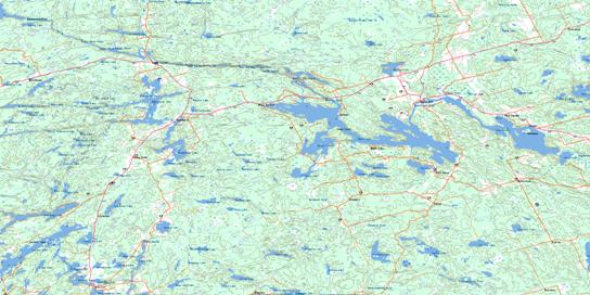 Magnetawan Topo Map 031E12 at 1:50,000 scale - National Topographic System of Canada (NTS) - Toporama map