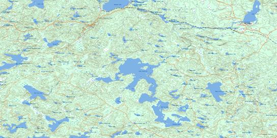 Lake Lavieille Topographic map 031E16 at 1:50,000 Scale