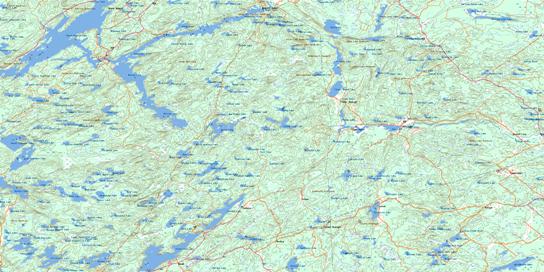 Clyde Forks Topographic map 031F02 at 1:50,000 Scale
