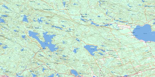 Round Lake Topo Map 031F12 at 1:50,000 scale - National Topographic System of Canada (NTS) - Toporama map