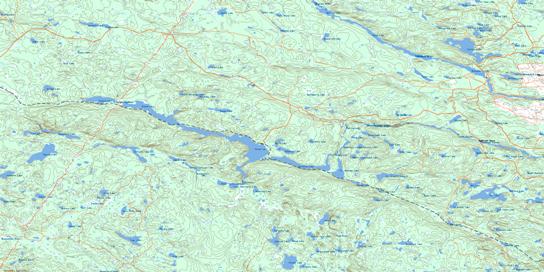 Achray Topo Map 031F13 at 1:50,000 scale - National Topographic System of Canada (NTS) - Toporama map
