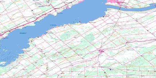 Huntingdon Topo Map 031G01 at 1:50,000 scale - National Topographic System of Canada (NTS) - Toporama map